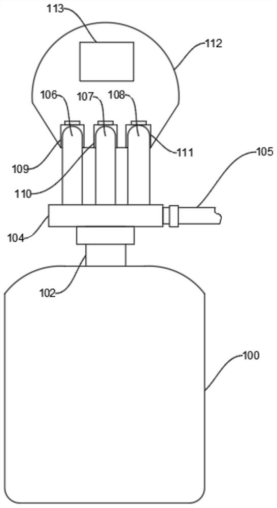 On-line control feeding device of vertical centrifuge