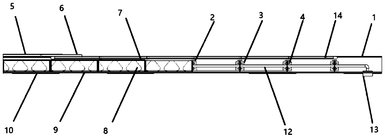 Light assembly type steel structure composite floor slab and implementation method thereof