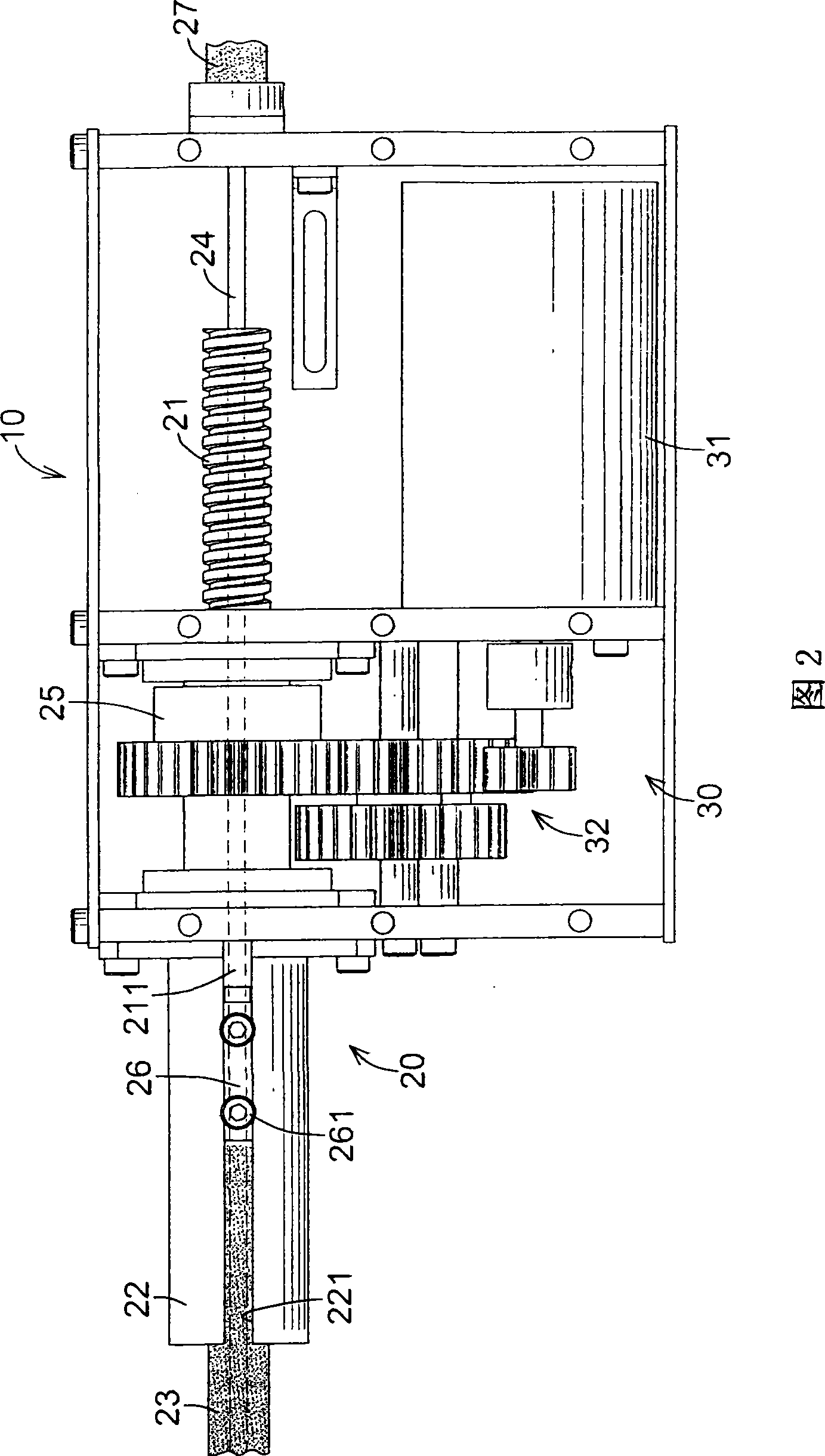 Driving device for parking system