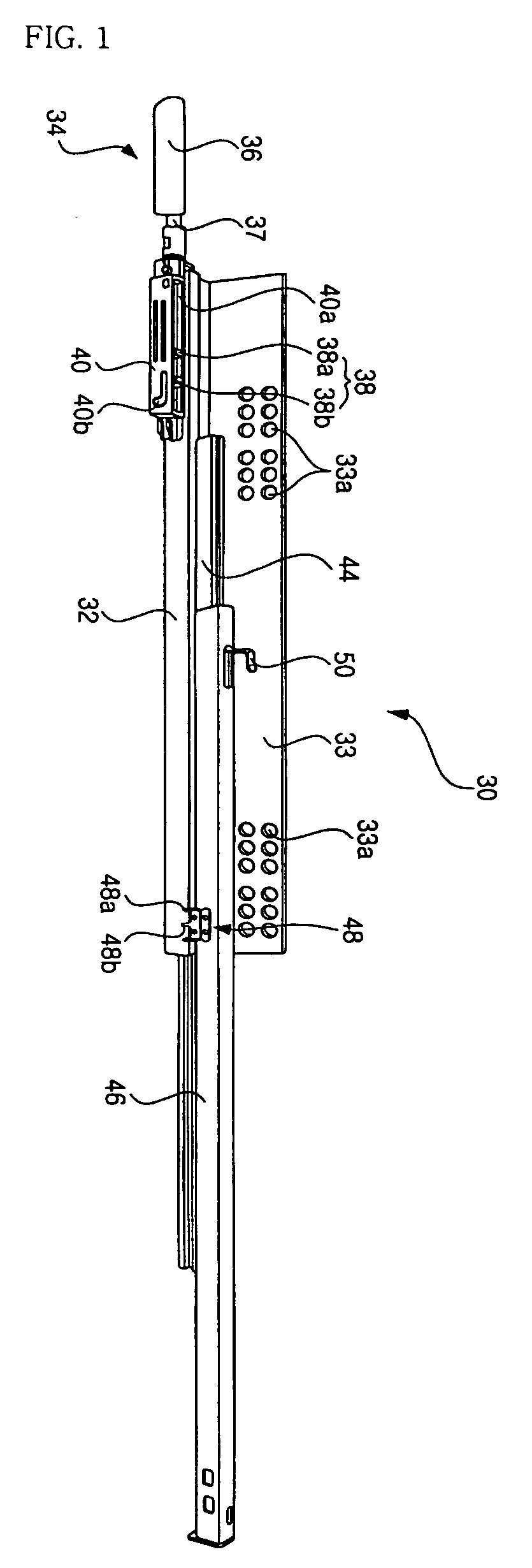 Refrigerator rail assembly and refrigerator storage box extracting/retracting apparatus having the same