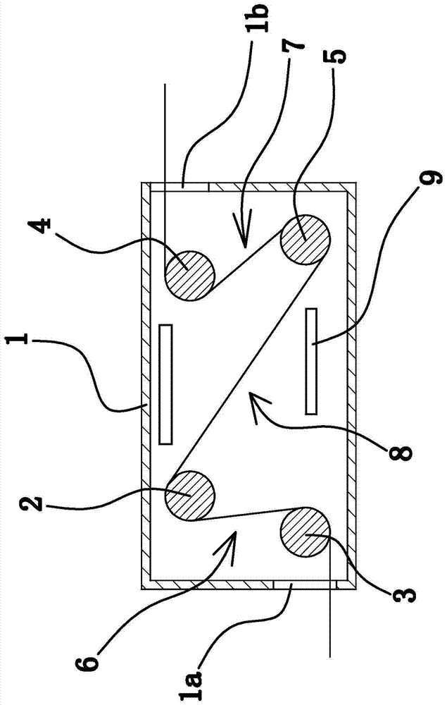 A processing technology and processing device of single-pipe ground mesh cloth