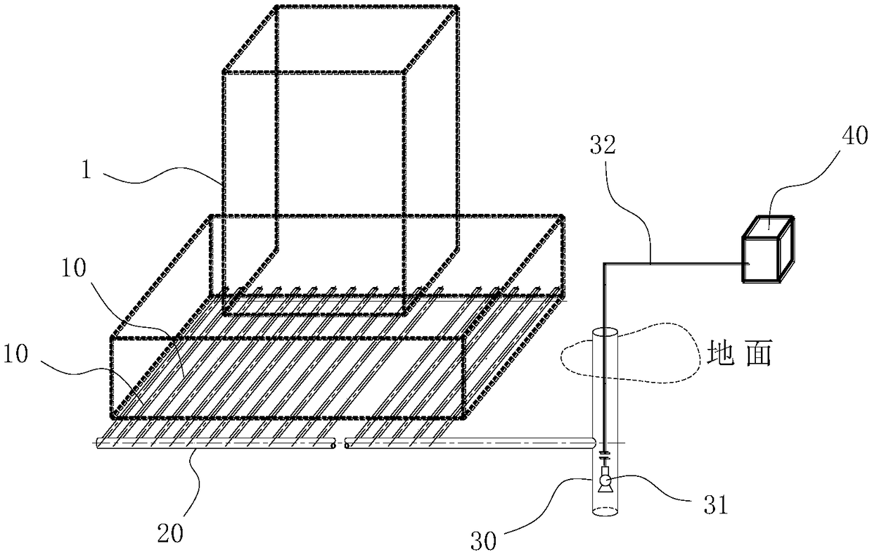 Pit building underground space moisture preventing system