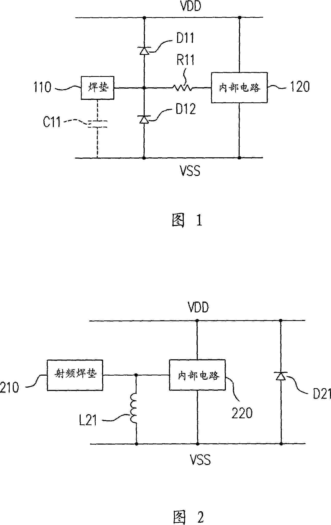 RF integrated circuit with ESD protection and esd protection apparatus thereof