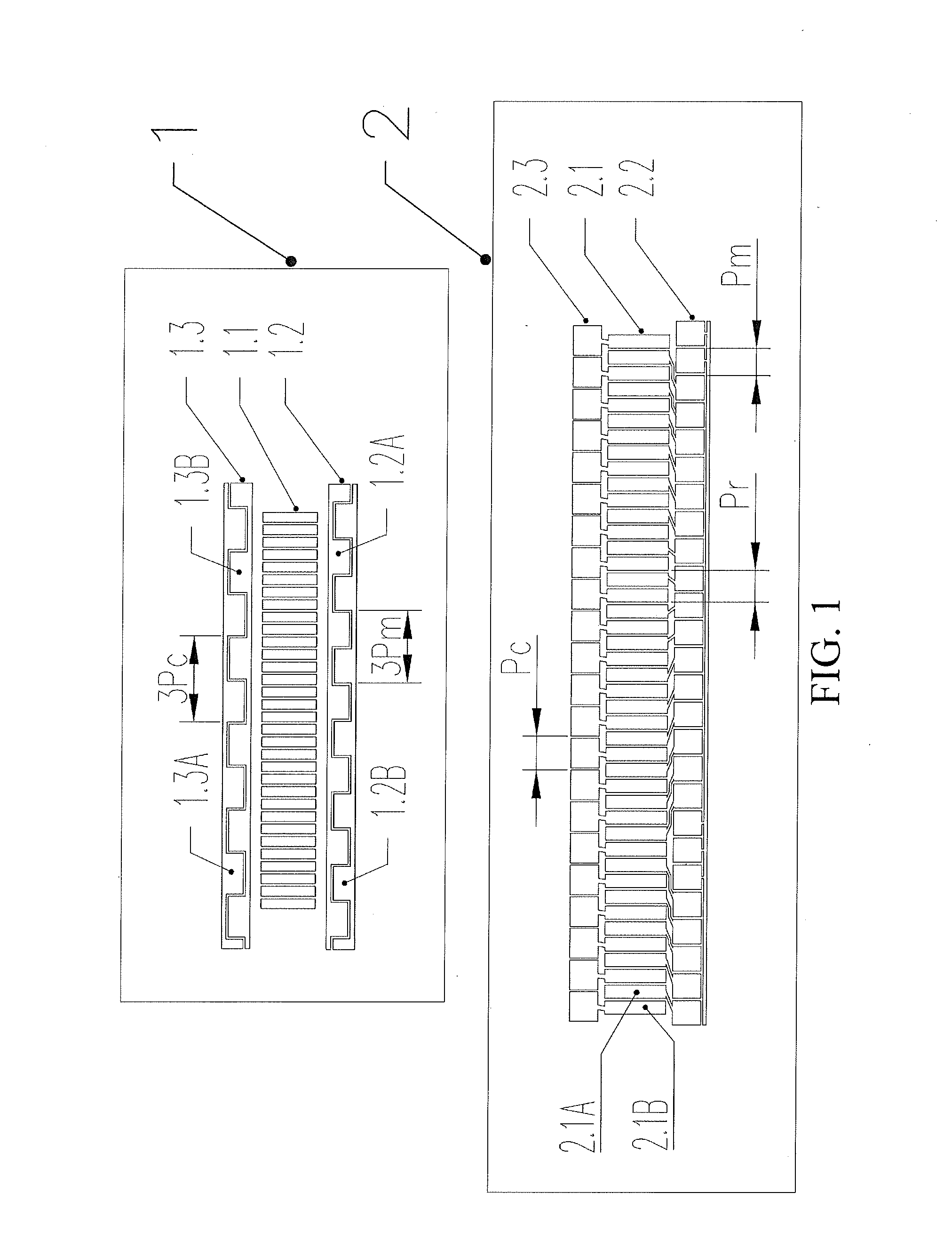 Absolute position measurement capacitive grating displacement measurement method, sensor, and operating method thereof