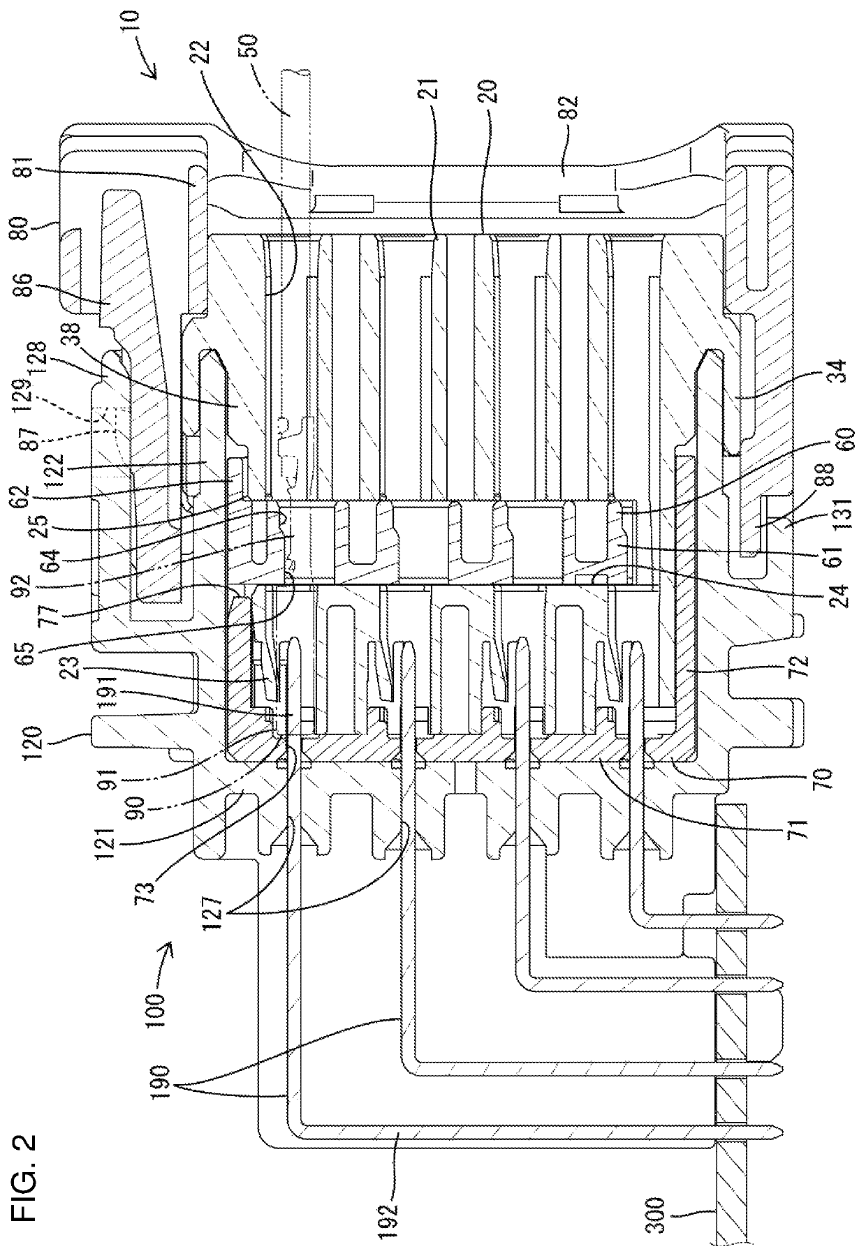 Connector and connector structure