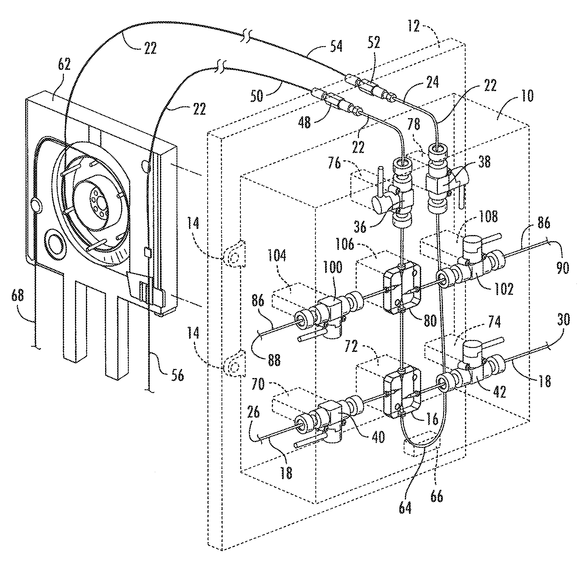 Integrated modular unit including an analyte concentrator-microreactor device connected to a cartridge-cassette