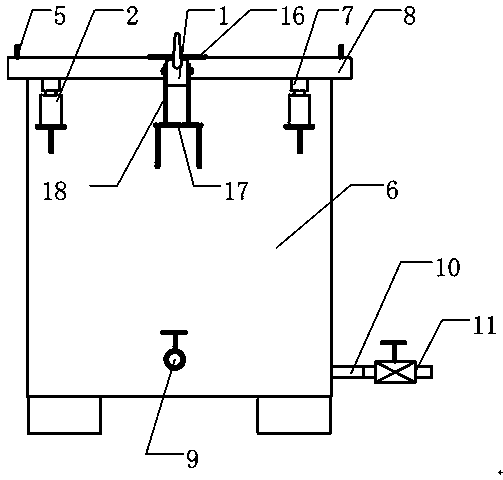 Fur hang dyeing machine