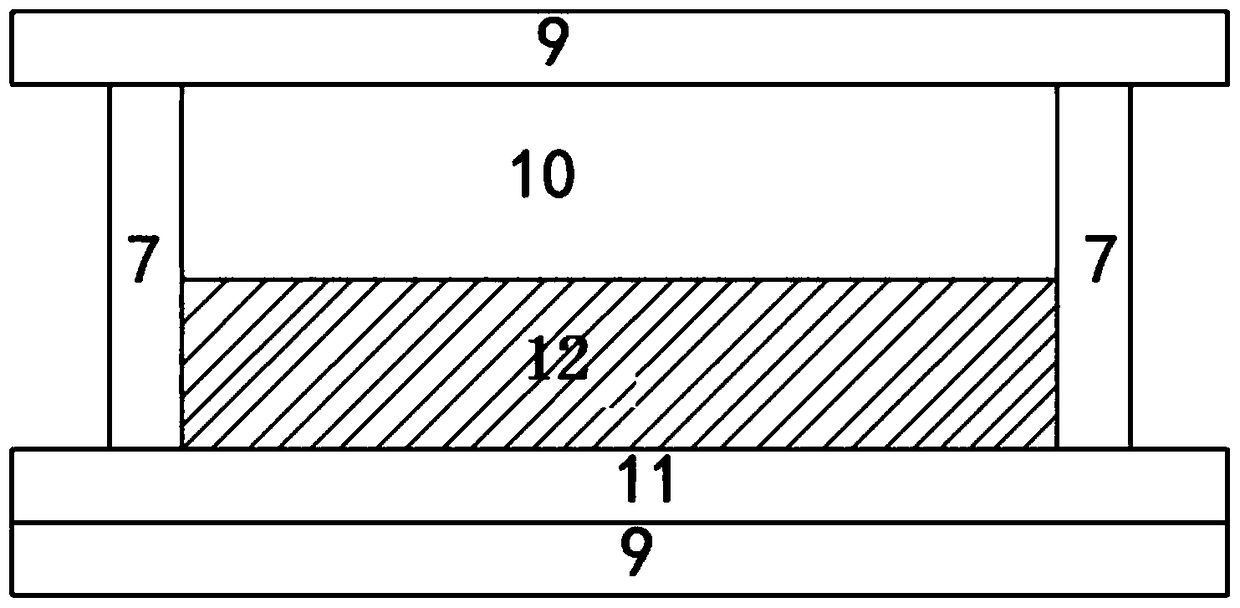 Automotive electronically controlled liquid crystal dimming partition light baffle and control method thereof