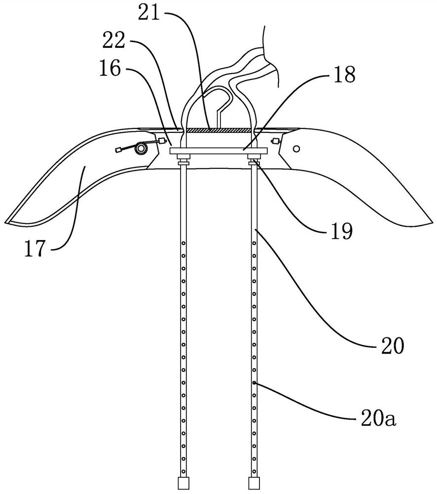 A hot air source circulating drying and dehumidifying drying rack