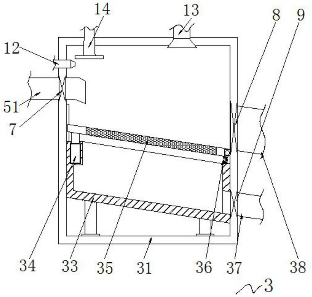 Vacuum sewage collection system based on intelligent public toilet and treatment method thereof