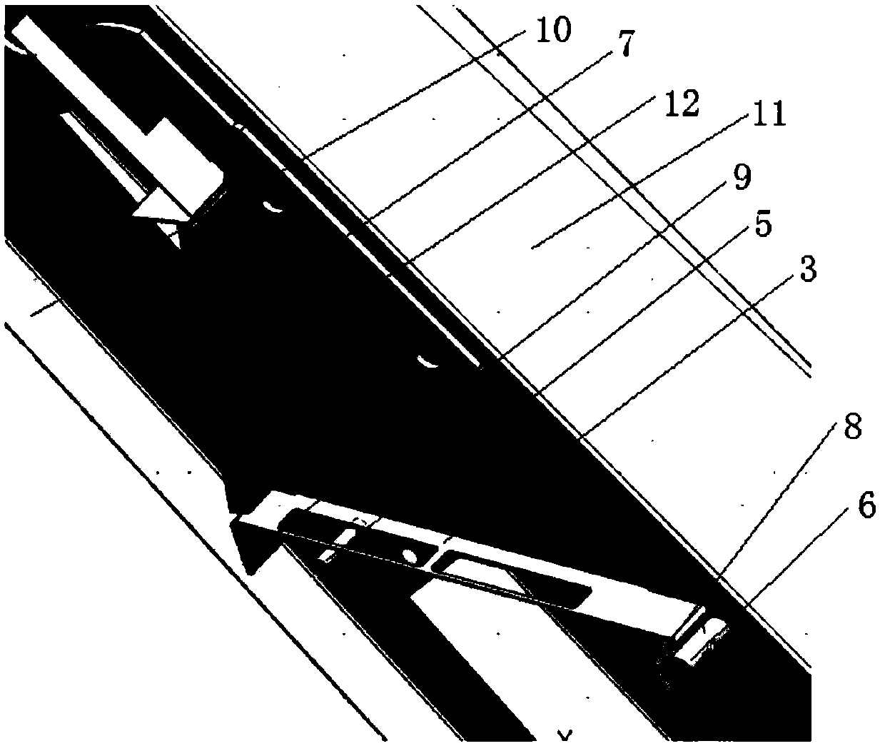 Filter net mounting structure for range hood, and integrated oven