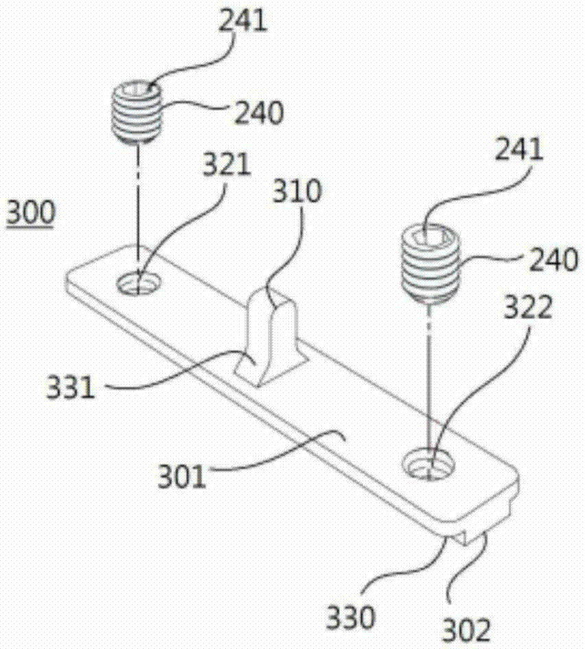 Furniture shelf fixing device