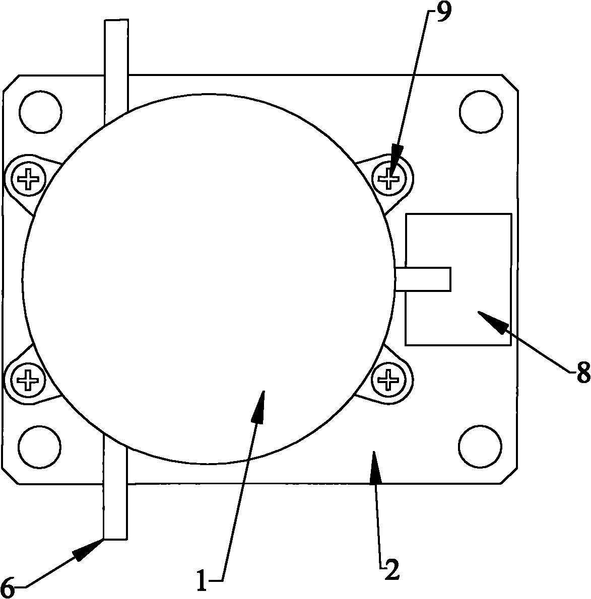 Encapsulation structure of microwave isolator