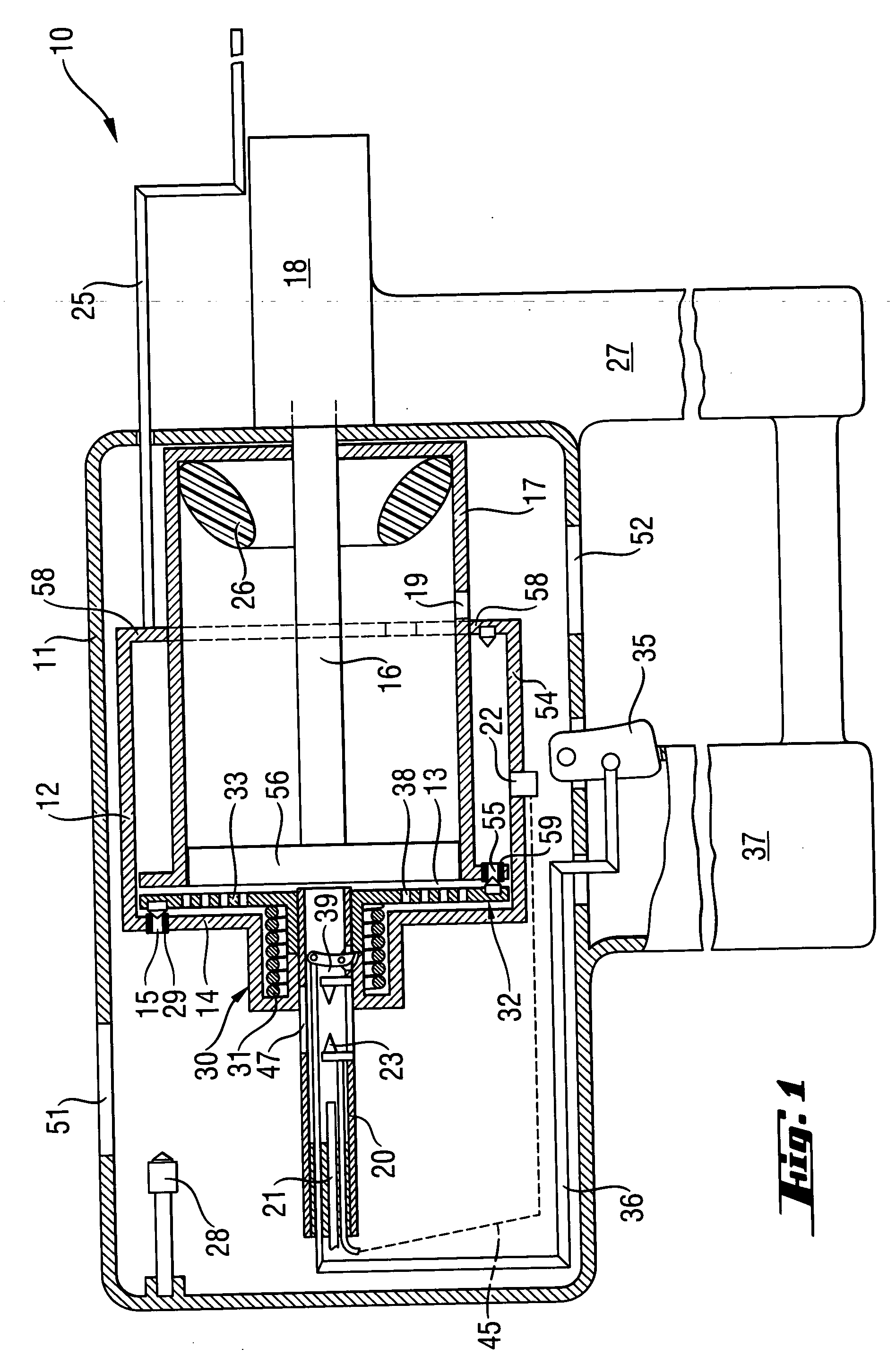 Combustion-engined setting tool