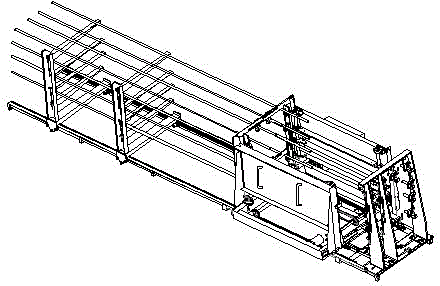 Stirrup box capable of compressing and orderly releasing spiral continuous stirrups