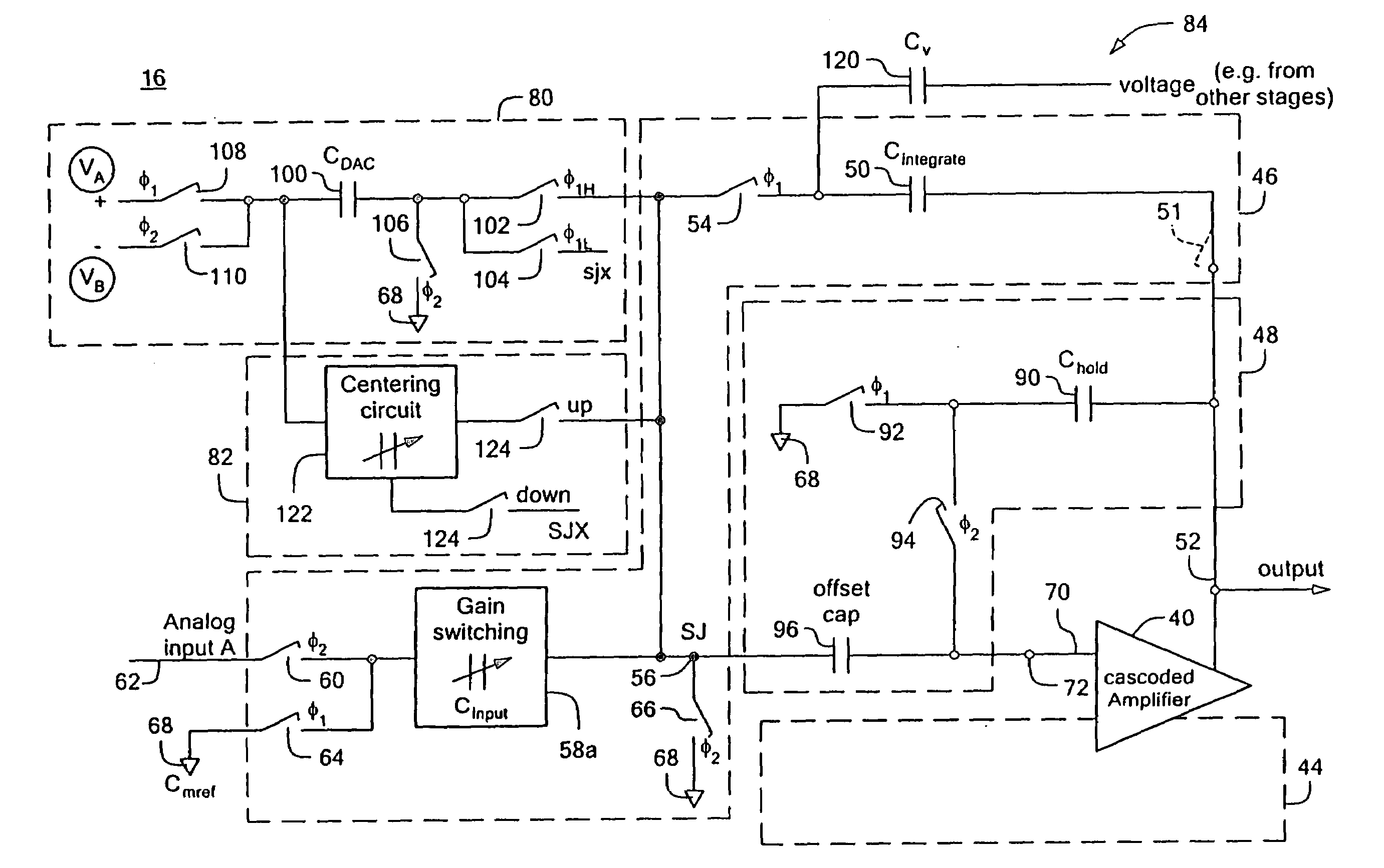 Switched capacitor integrator system