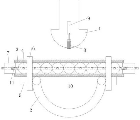 Bending device for thin-wall metal pipe