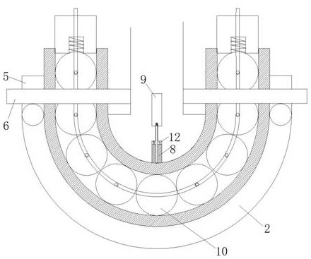 Bending device for thin-wall metal pipe