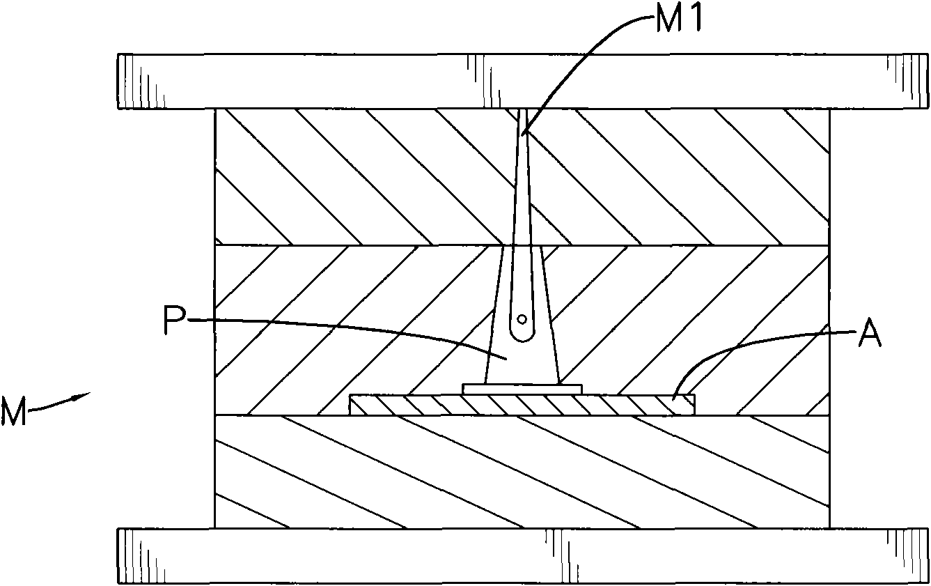 Combination method of alloy and plastic
