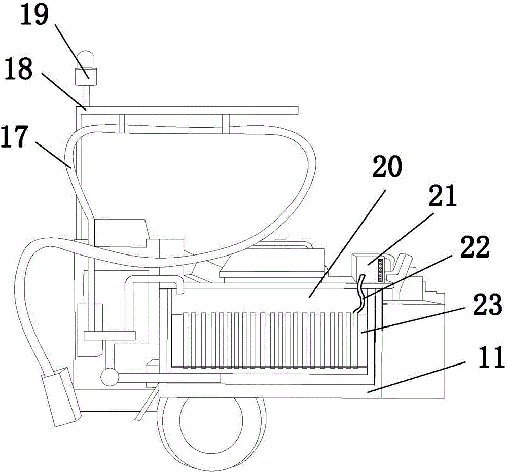 Novel mechanical equipment for quick repairing municipal road