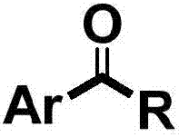 Method for synthesizing aromatic aldehyde, aromatic ketone and aromatic ester through catalytically oxidizing alkyl aromatic compound by iron
