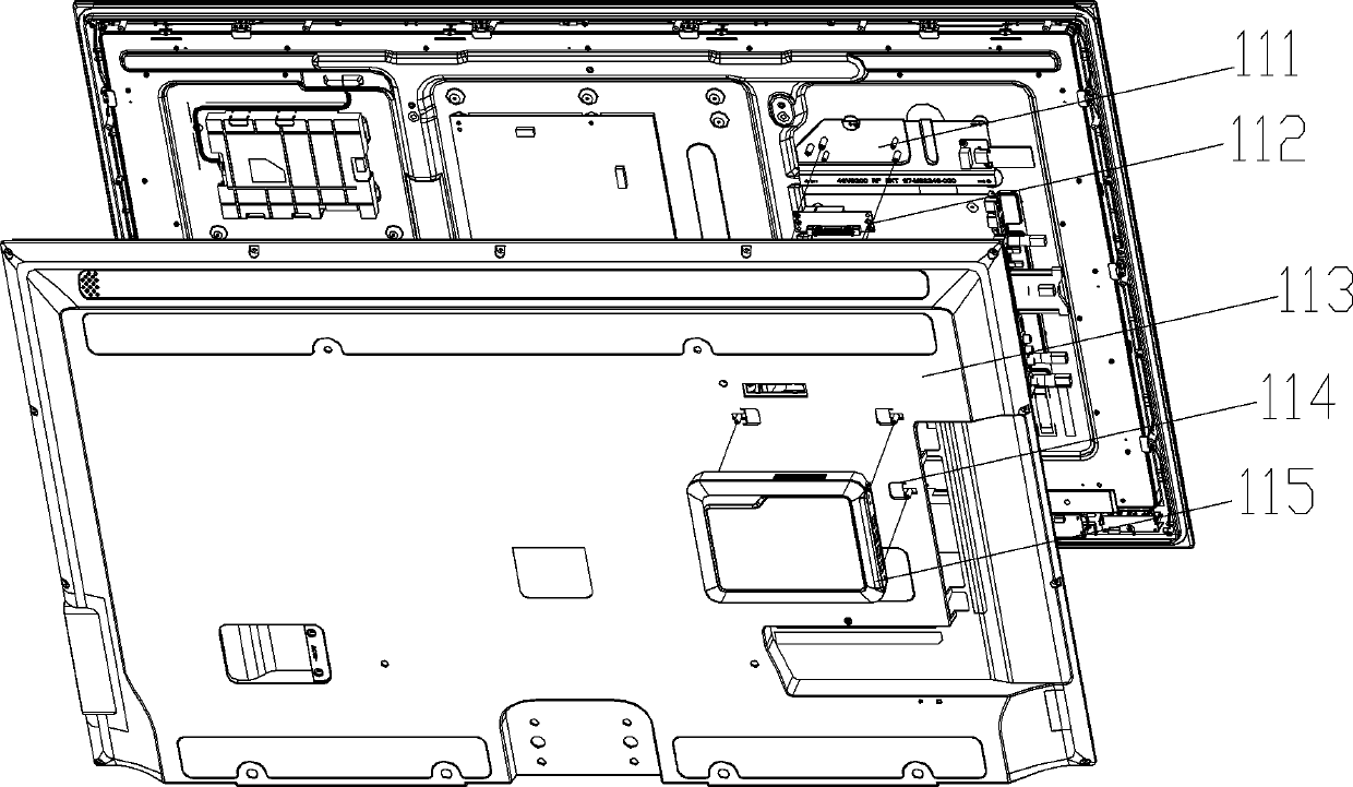 Television with external function module connection system