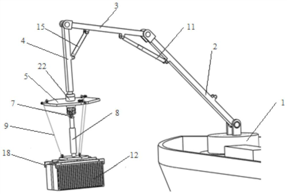 An active rigid-flexible hybrid wave motion compensation device and its control method