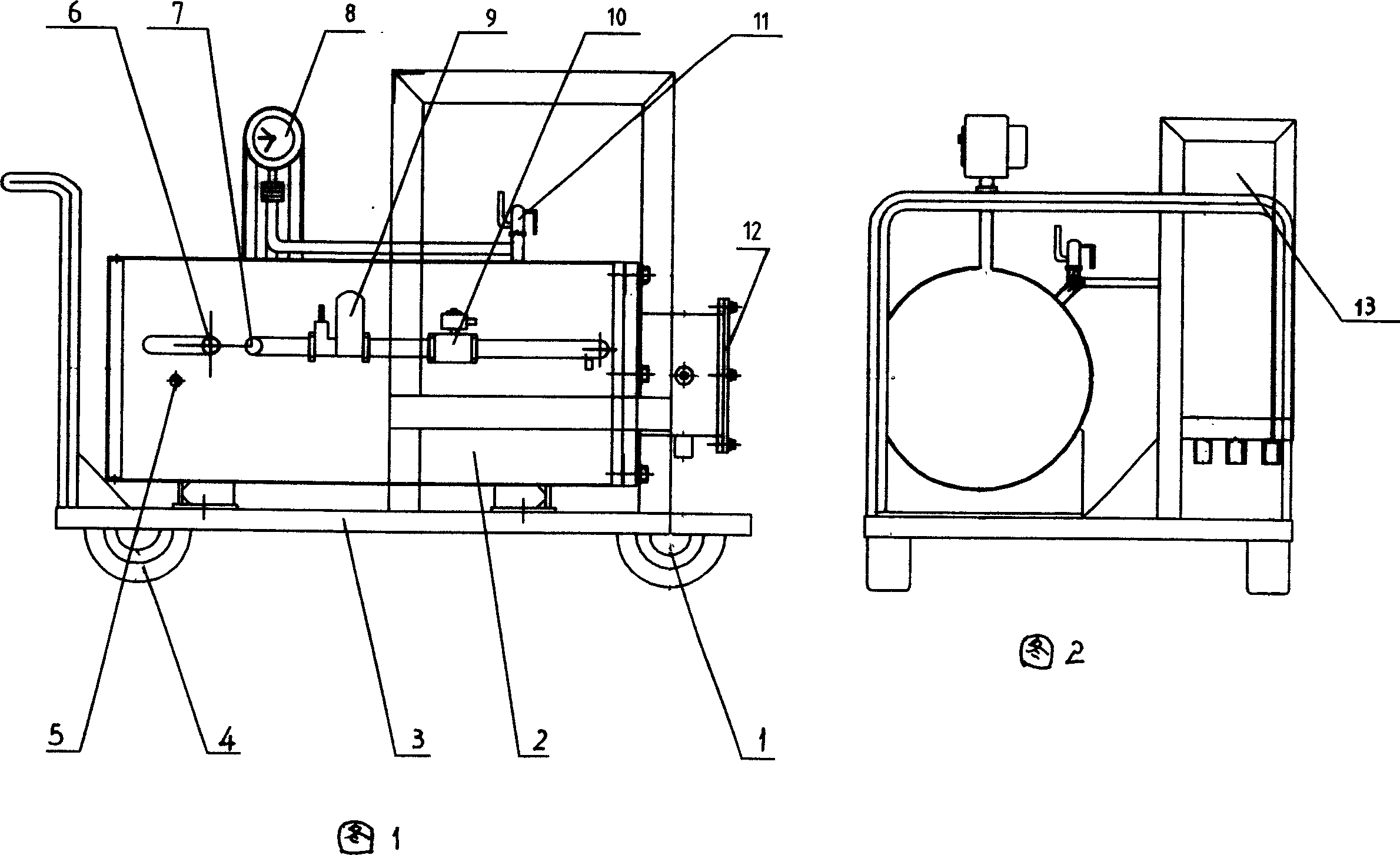 Overpressure resistant and explosion-proof mobile gas-liquid heating equipment