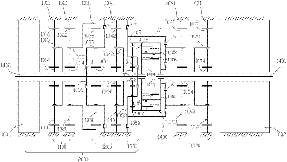 Double-motor coupling driving bridge with torque directional distribution function