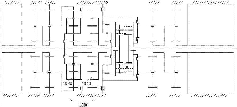 Double-motor coupling driving bridge with torque directional distribution function