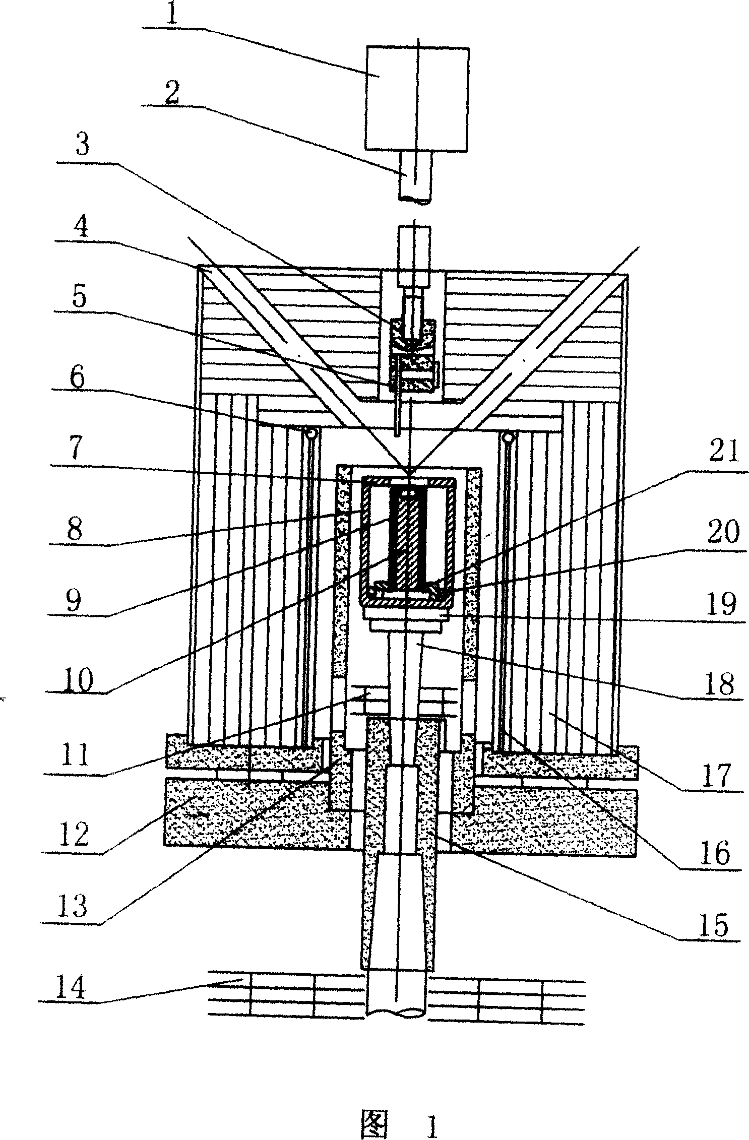 Guiding mold structure used for growth shaping single crystal alumina porcelain