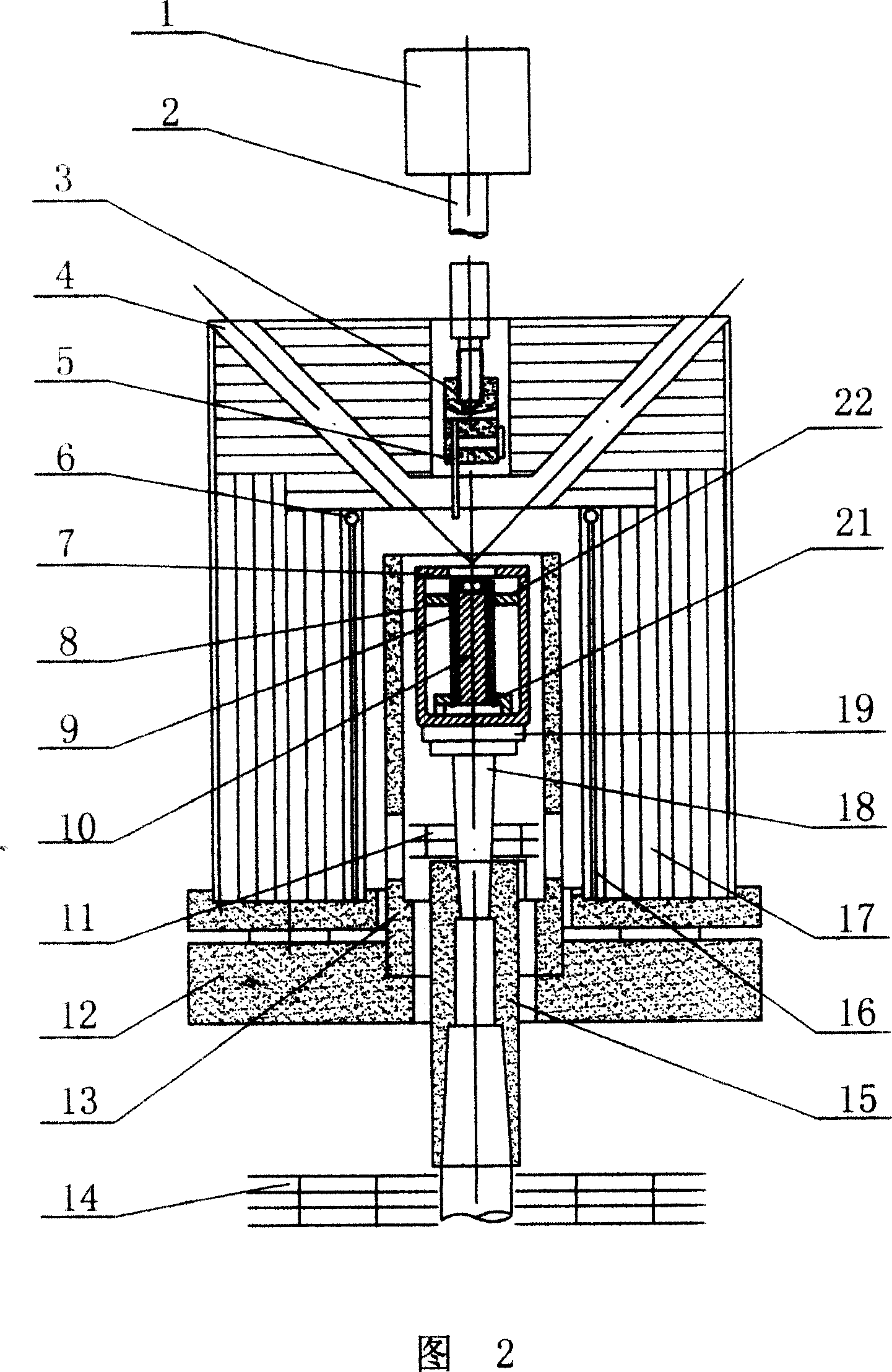 Guiding mold structure used for growth shaping single crystal alumina porcelain