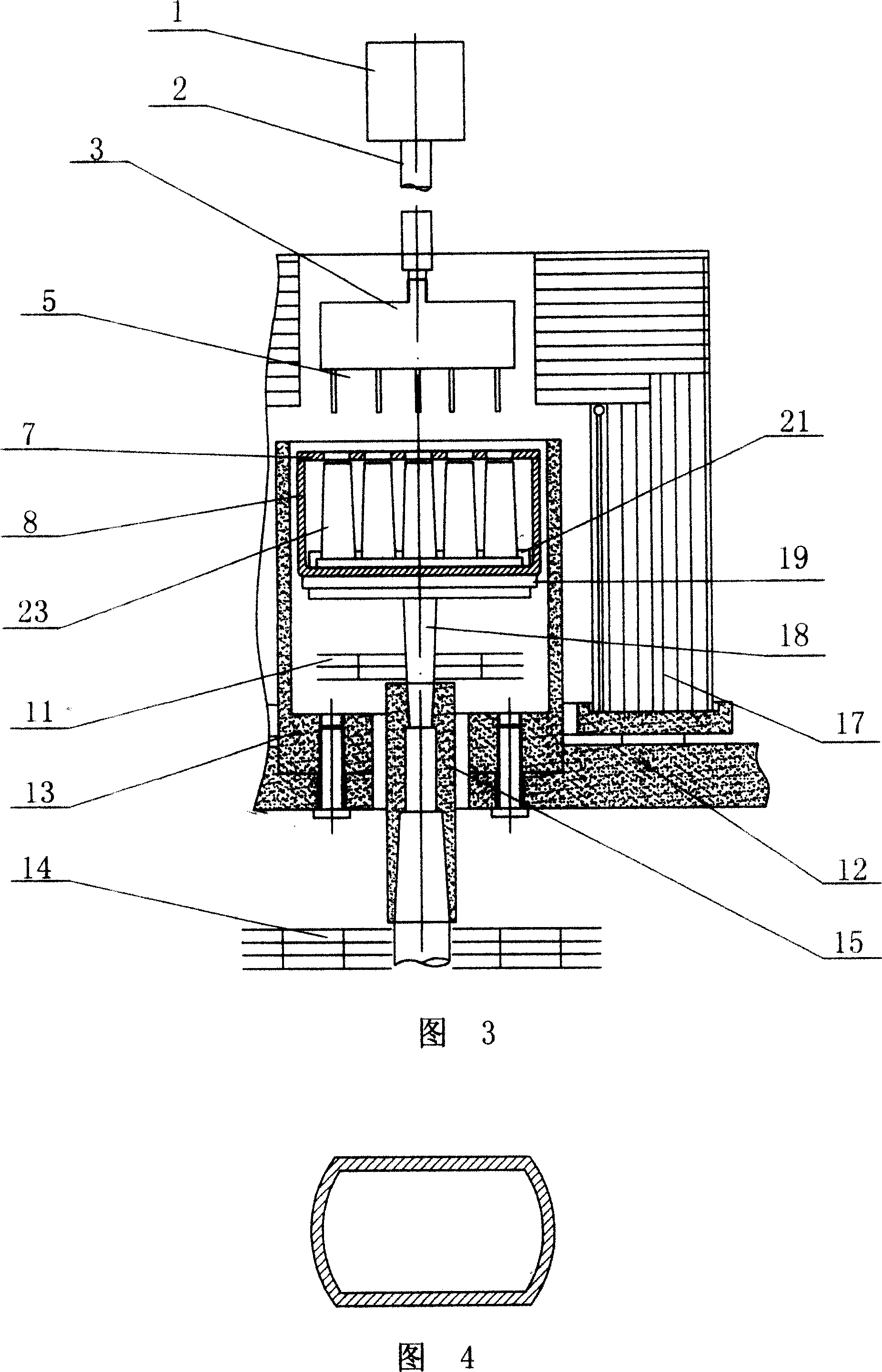 Guiding mold structure used for growth shaping single crystal alumina porcelain