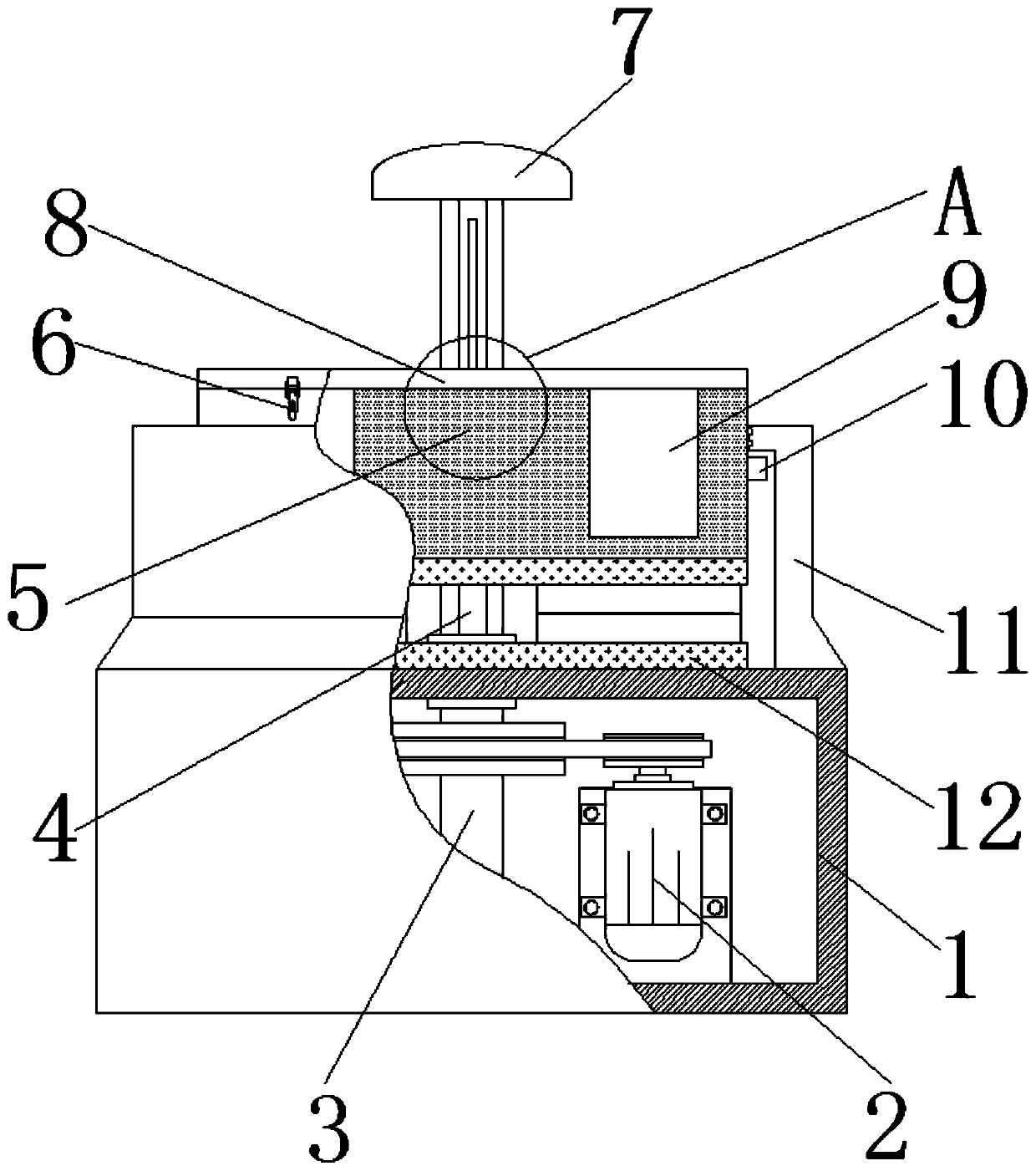 Novel shaking and vibrating device for cosmetic processing