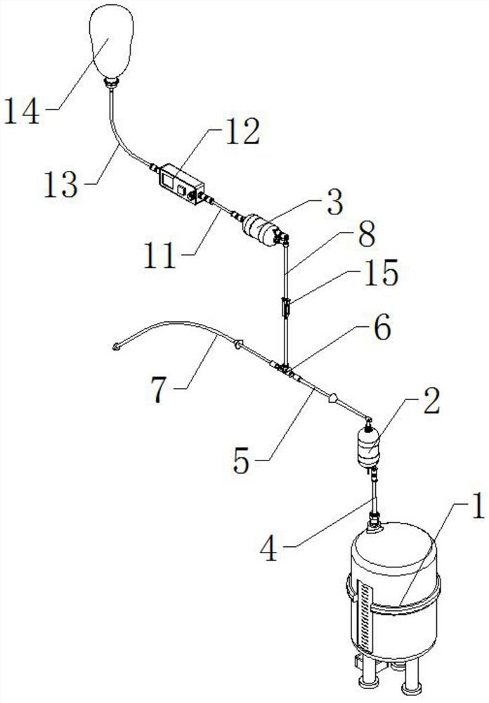 Bladder drainage and irrigation connector and bladder drainage and irrigation system