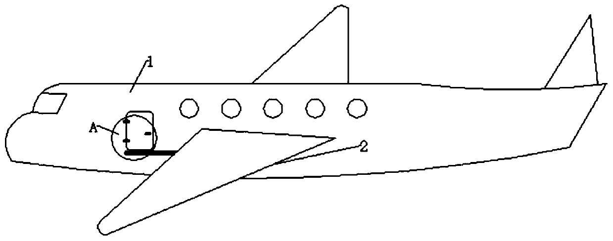 A boarding device for small and medium-sized aircraft