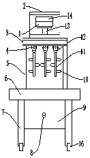 Cantilever impacting device of zanthoxylum bungeanum maxim integral picking machine and using method