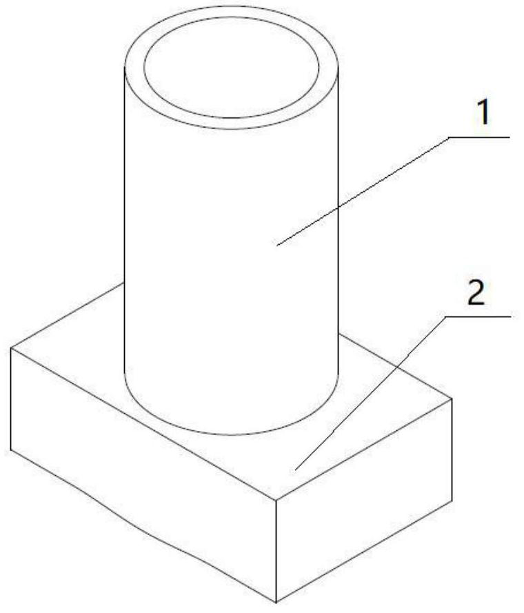 Gating system sprue combined device for full mold casting and using method of gating system sprue combined device