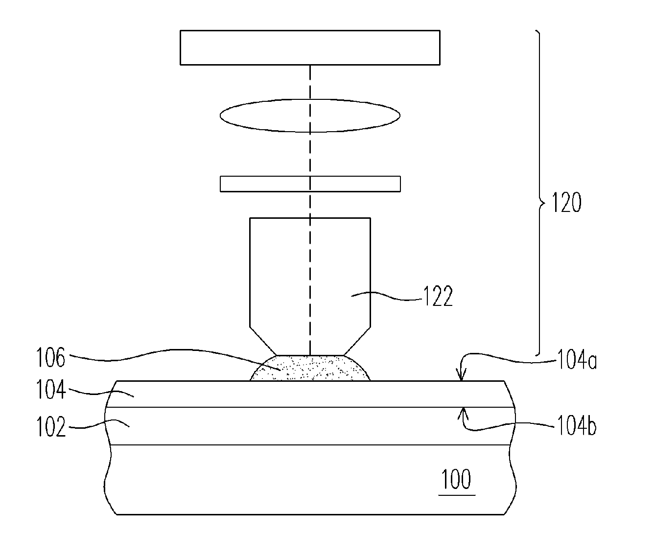 Method for forming material layer between liquid and photoresist layer