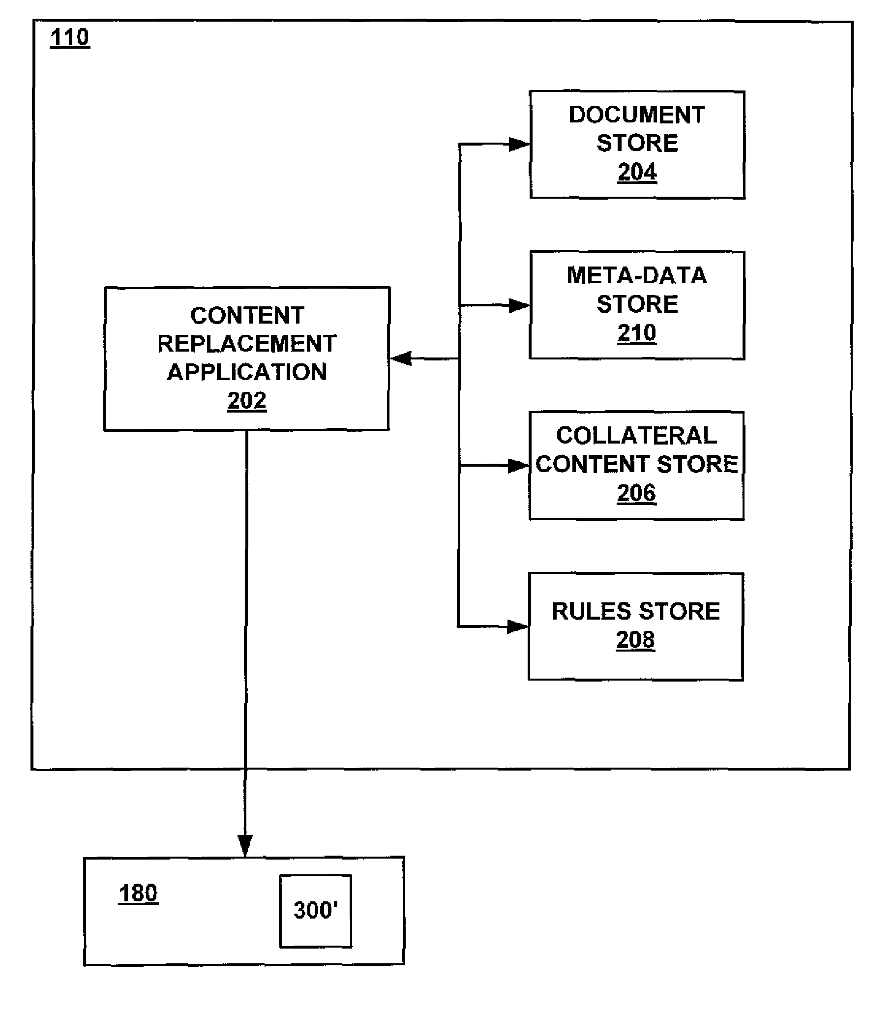 Content replacement in electronically-provided archived material