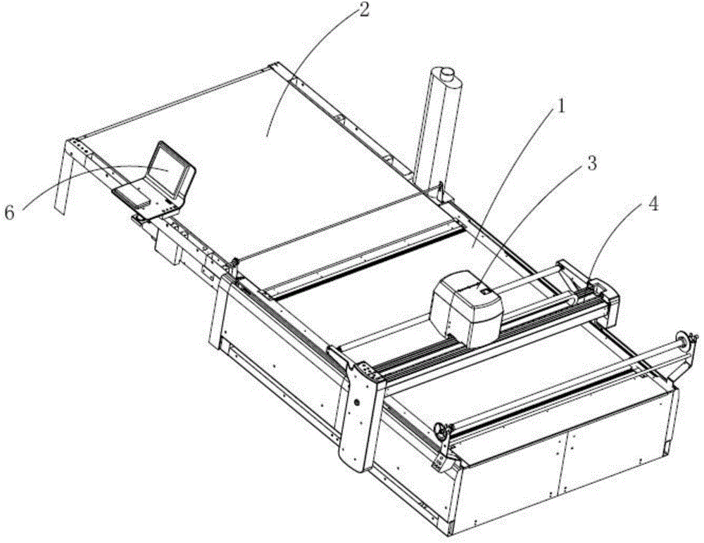 Large-width numerical control cutting machine