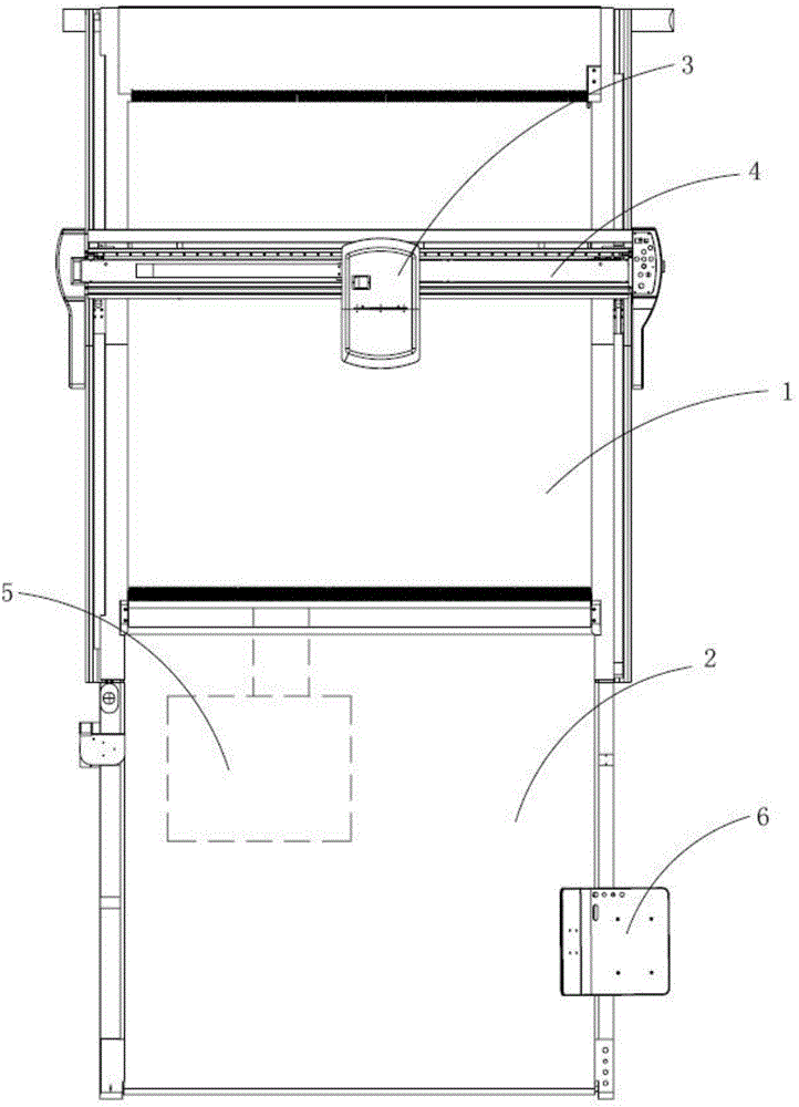 Large-width numerical control cutting machine