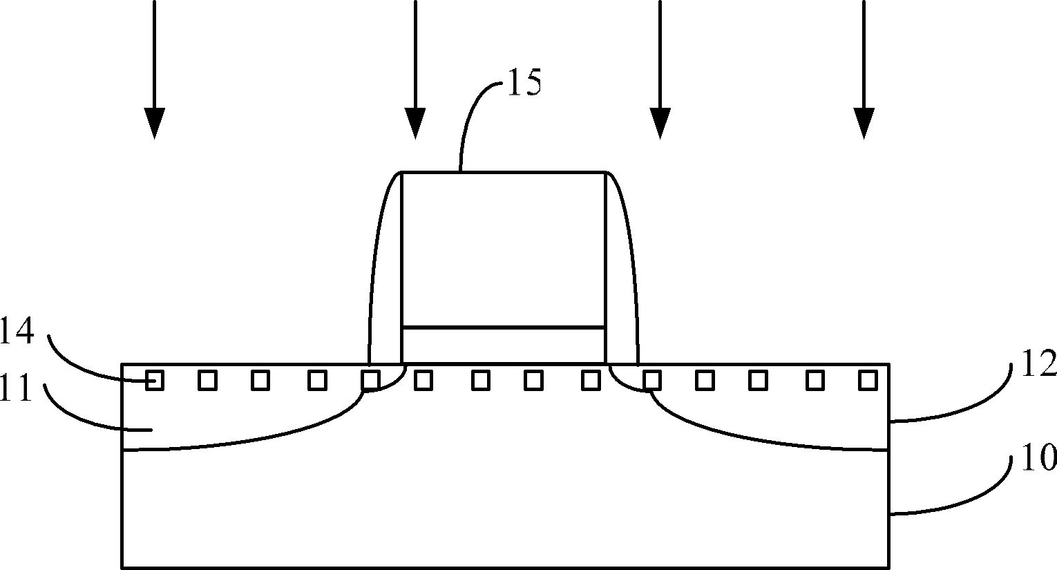 NMOS (N-Channel Metal Oxide Semiconductor) transistor forming method and corresponding COMOS structure forming method