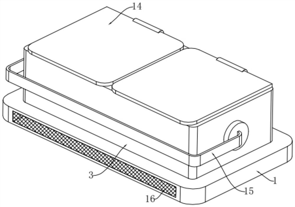 Data information placing box for enterprise management system