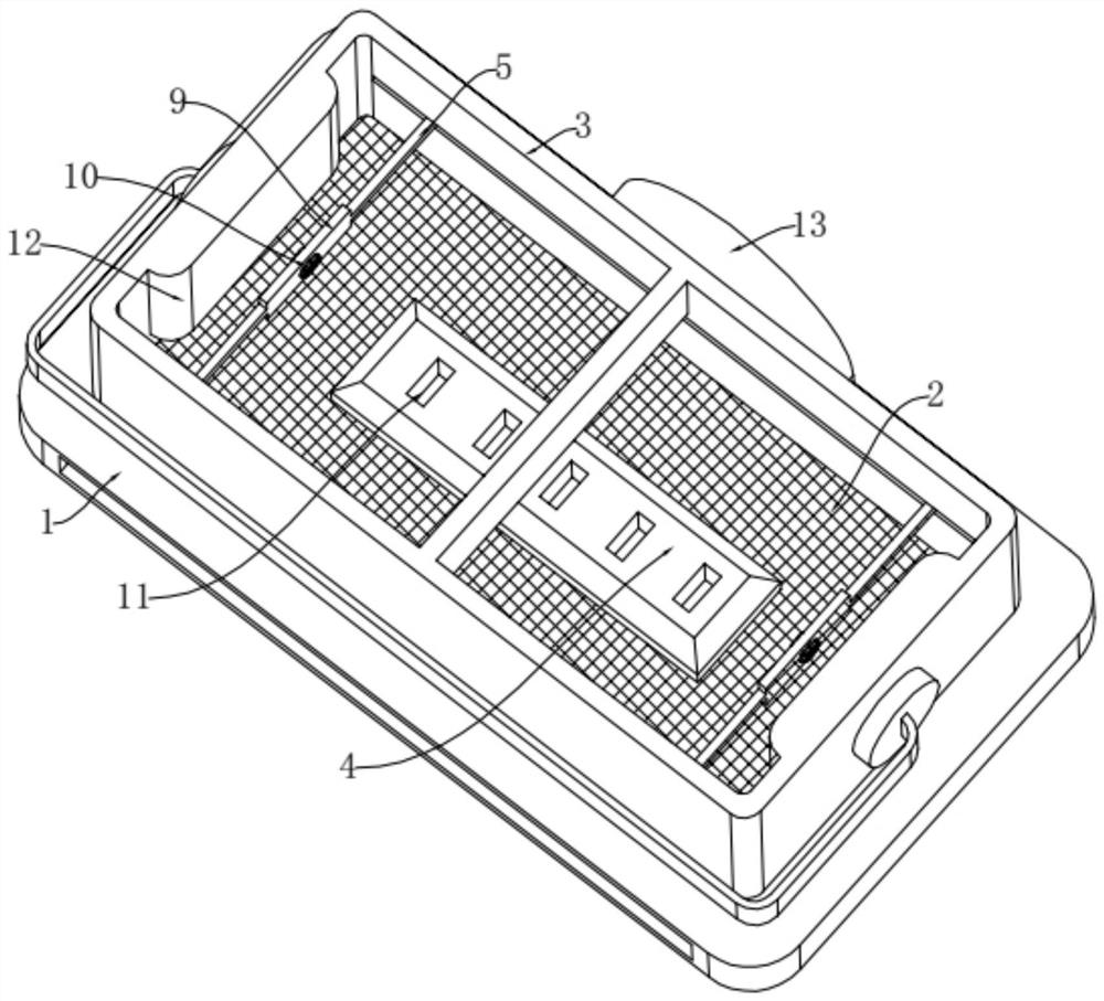 Data information placing box for enterprise management system