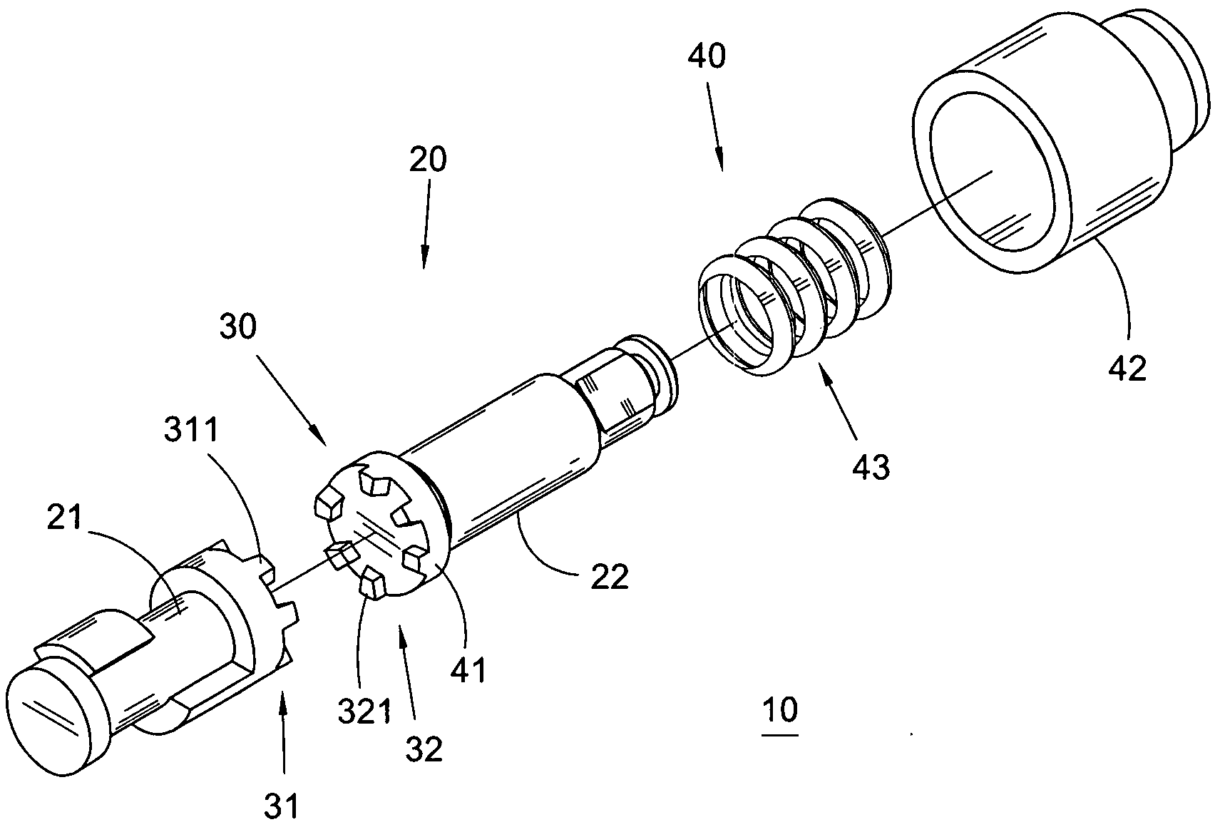 Stabilizing mechanism for output torque of a transmission member