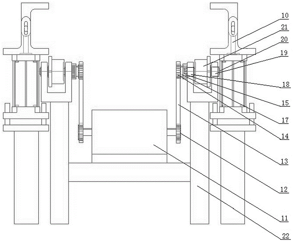 Casting section line body of iron mold sand-coated production line