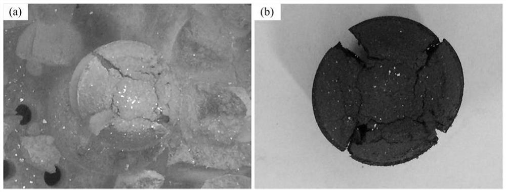 Device and method for testing high-temperature strength of ironmaking raw material