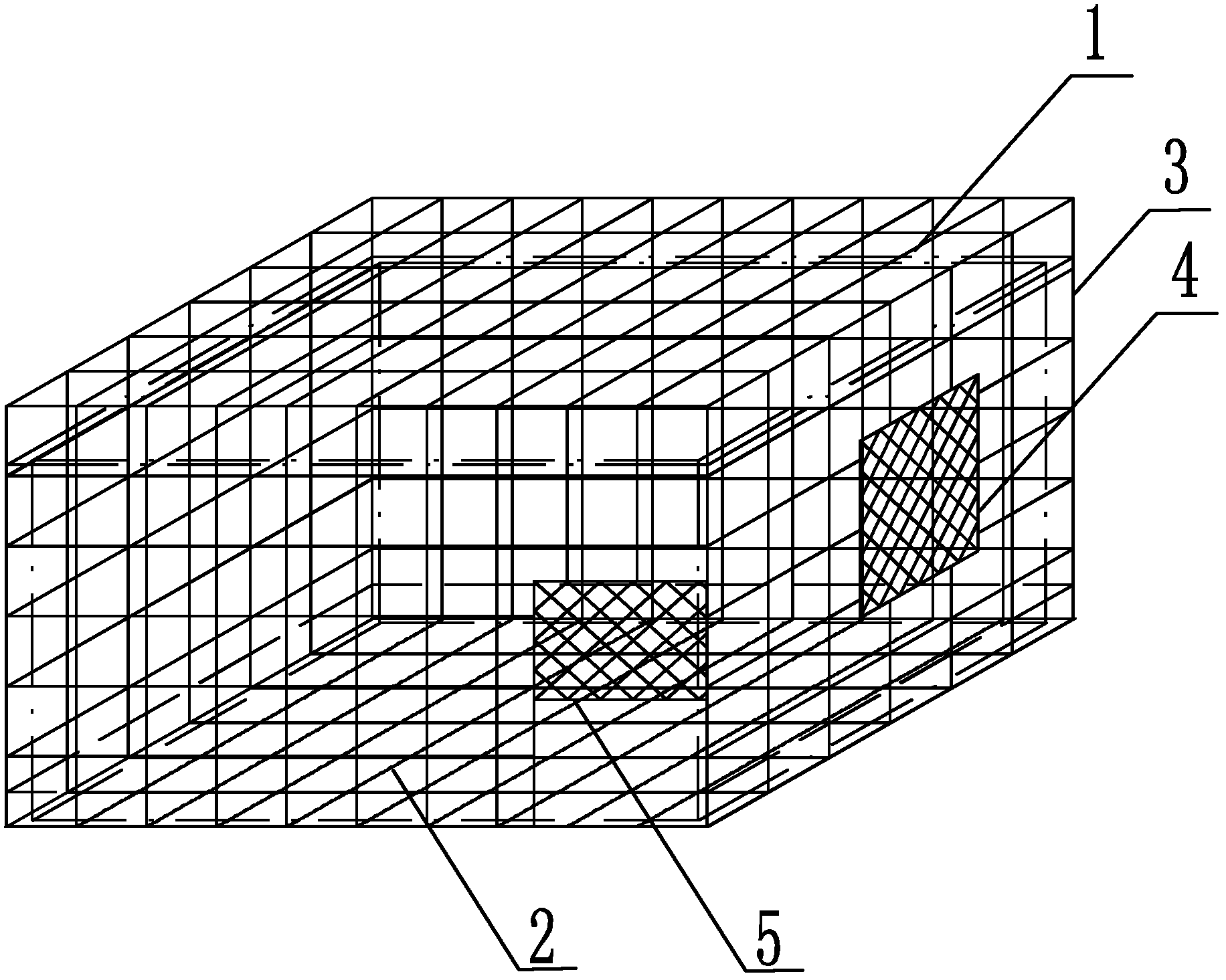 Construction method of indoor anti-static shielding mesh system