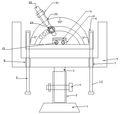Optical experiment demonstration structure applied to physics teaching